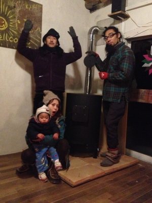 薪ストーブを設置するのだ！ | Akatsuki Cafe & Something BLOG 