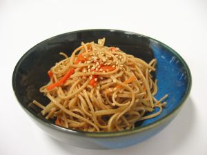 大豆麺のきんぴらレシピ