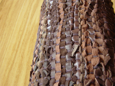 レザーラグ レザーラグ205×140テクスチャー幾何学模様ラグ 北欧風の