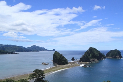 海が割れる トンボロ現象 西伊豆 安良里マリンのblog