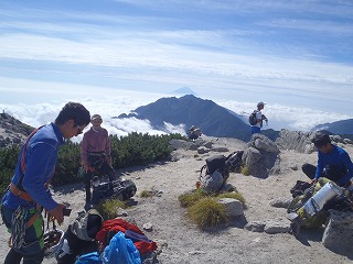 甲斐駒ヶ岳山頂