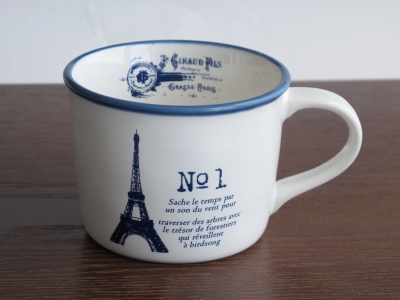 bleu et blanc マグ