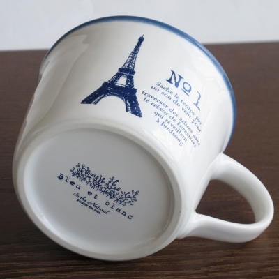 bleu et blanc マグ