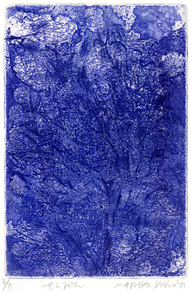岸田真理子 銅版画「せんだん」