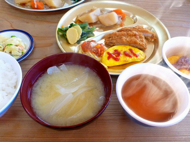 薬師岳夕食