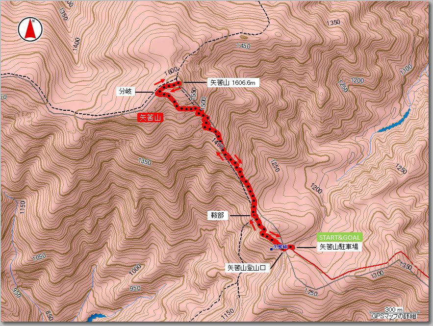 矢筈山マップ