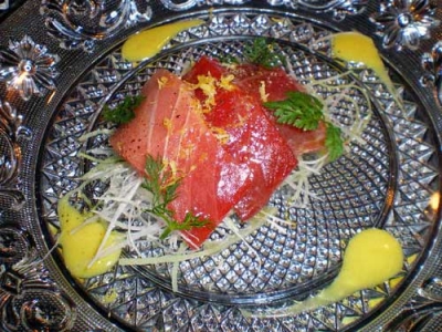 本マグロのカルパッチョ