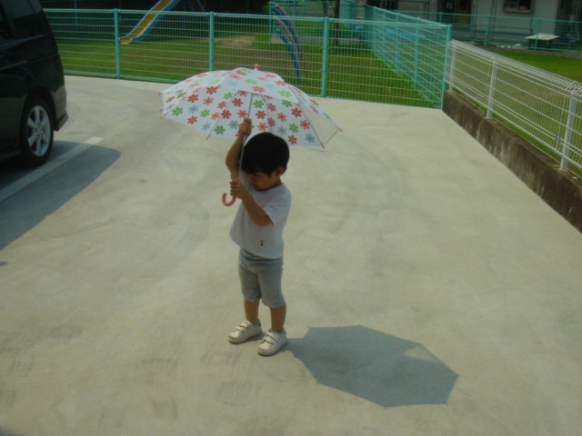 花の傘。