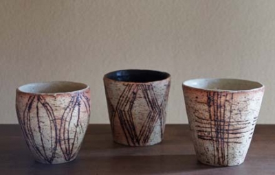 野村亜矢展』 ： 展示作品紹介② 手びねりカップ | hagi