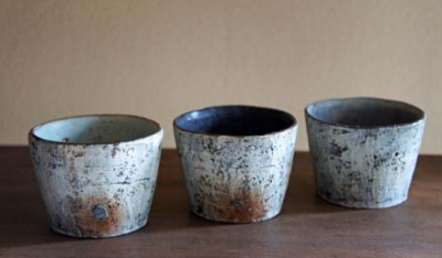 野村亜矢 手びねりカップ 2個セット 野村亜矢展』 ： 展示作品紹介② 手びねりカップ | hagi