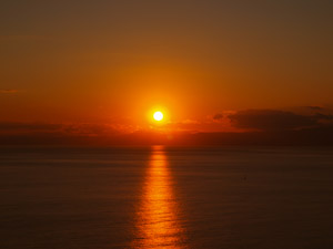江ノ島の夕日