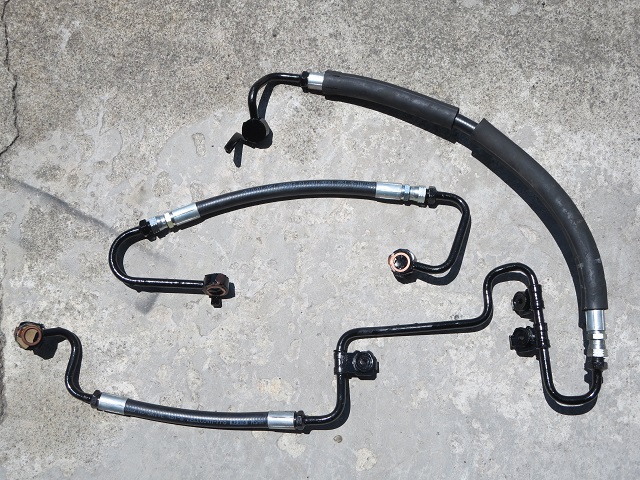 JZA70 スープラ　純正　パワステホース　高圧ホース　漏れ無し　中古 | ７０スープラ ＭＡＩ日記！ JZA70用パワステ高圧ホース 70スープラ走行28000kmでも寿命です。JZA70パワステホース gte
