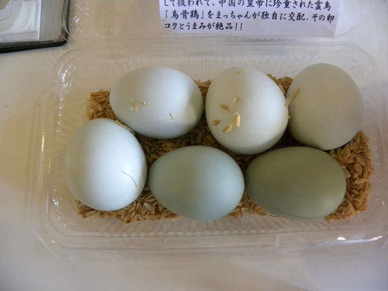 軍鶏と烏骨鶏の卵 | 父ちゃんの写真日記