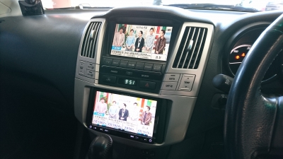 トヨタ ACU30 MCU30 ハリアー マルチナビモニター トヨタ 30ハリアーACU30 MCU30 カーナビ取付け ツインモニター