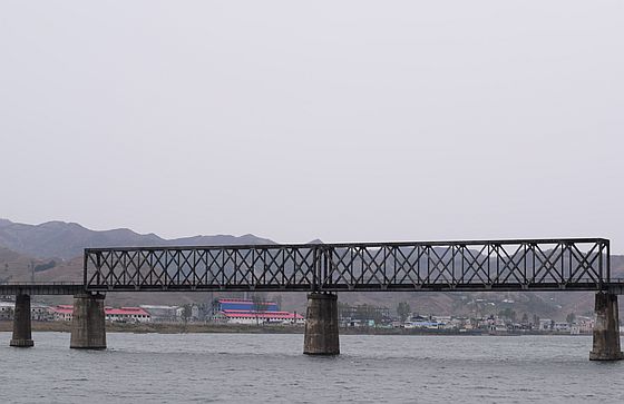 鴨緑江の鉄橋