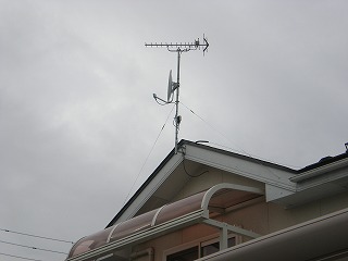 地デジアンテナ設置後。