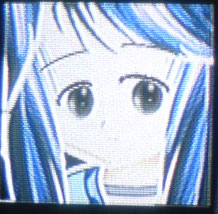 なんかセーラー服で髪がすごい女の子。