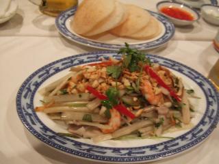 Lotus root with pork & shrimp