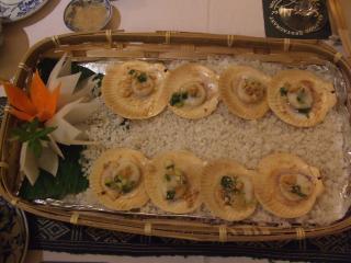 Scalop Grilled with Green Onion