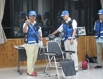 医療救護訓練リーハーサル 歯科医師会