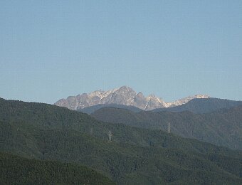 北アルプス初冠雪09
