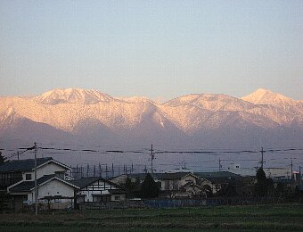 初冬の北アルプス