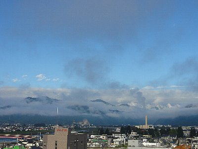 初秋の上田市の朝