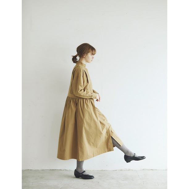 MAGALI ウォッシュド・コットンリネン・フライフロント・ワンピース 