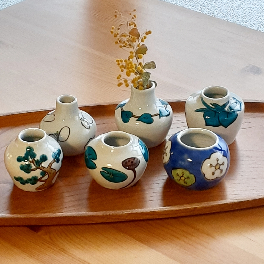 今江 未央 九谷焼 絵付け花器 | shironeko