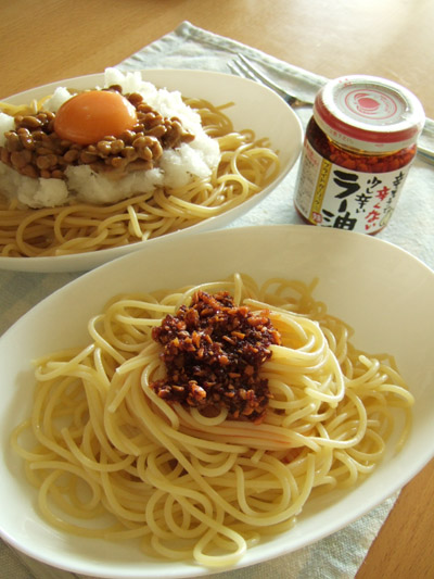 桃ラーパスタ