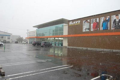 函館に初雪です