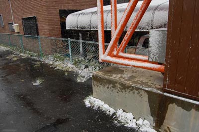 雪が積もりそう…