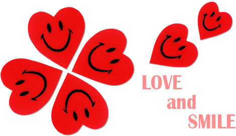 ハートワッペン LOVE&SMILE(ラブ&スマイル)