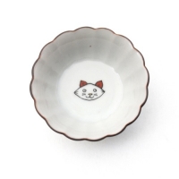 KUTANI SEAL 菊小皿 ネコ