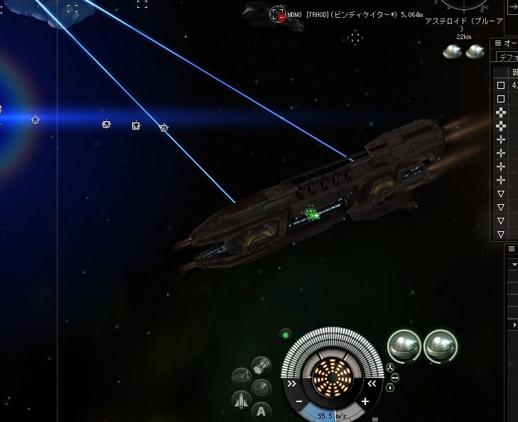 EVE アイスフィールド風景