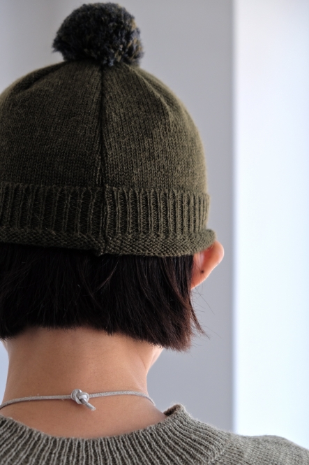 MHL. / WOOL ALPACA CAP-♀ / KHAKI / ニット帽