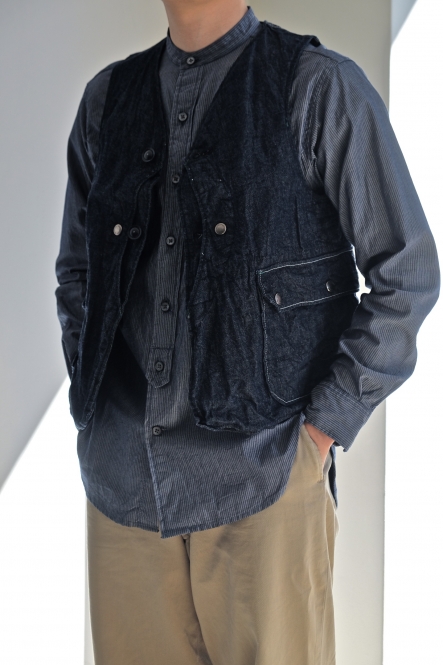 エンジニアードガーメンツ Upland Vest 8oz cone デニム S エンジニ