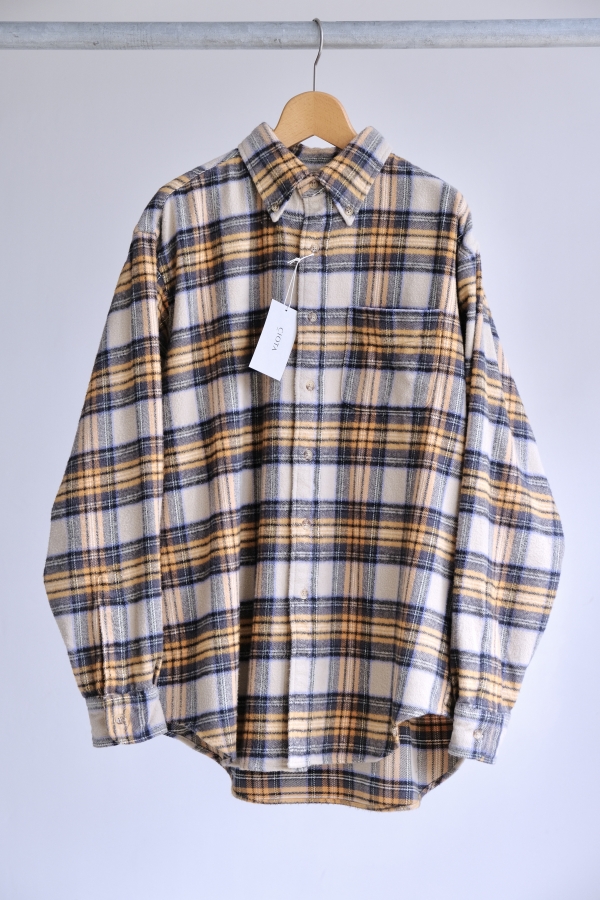 23AW CIOTA Flannel B.D Shirt フランネルシャツ 23AW CIOTA Flannel B.D Shirt フランネルシャツ CIOTA シオタ ボタン