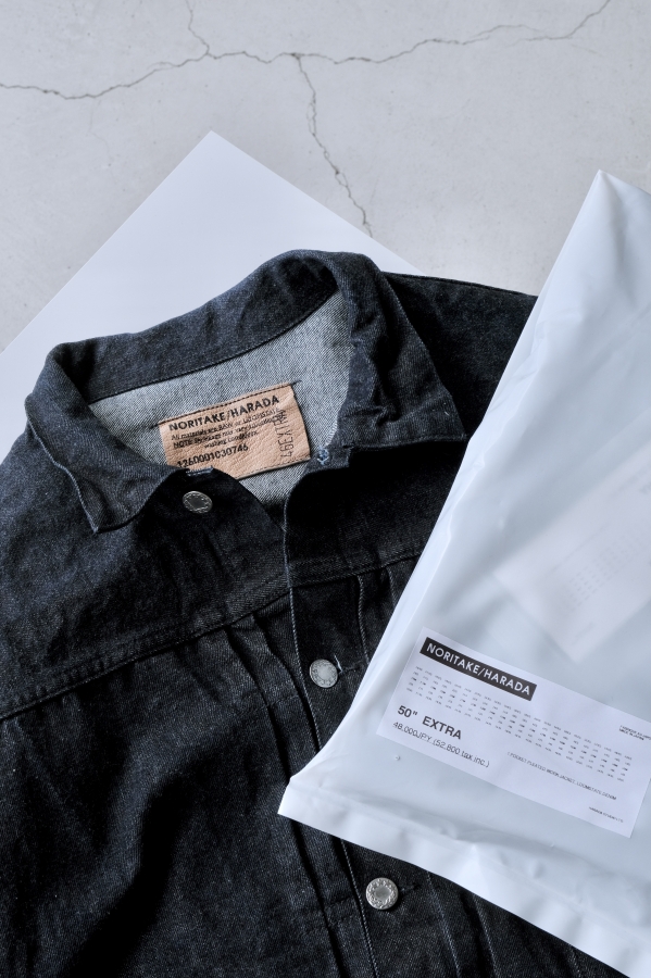 Noritake Harada デニムジャケット 50EXTRA tuki NORITAKE/HARADA * Denim Pleated Jacket 46 EXTRA | public