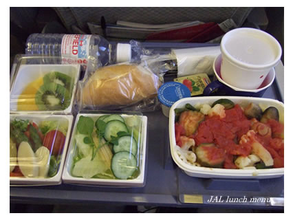 JAL vegetarian lunch