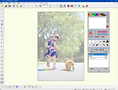 写真を取り込み描く