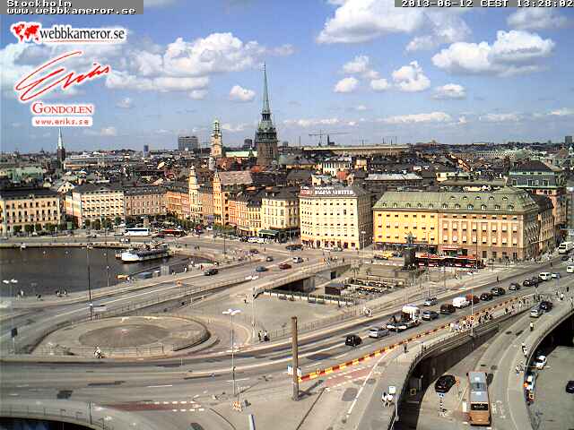 Stockholm, Slussen スウェーデン どこかの国のライブカメラ ライブカメラ 海外 旅行 写真