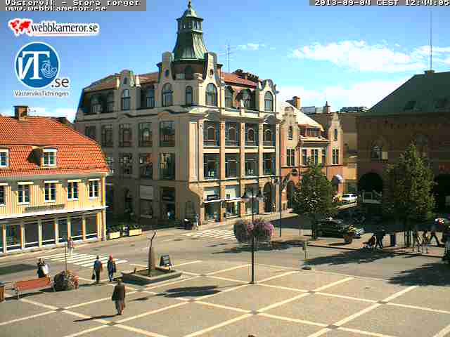Västervik–Stora torget スウェーデン どこかの国のライブカメラ ライブカメラ 海外 旅行 写真