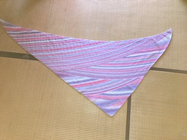 枯山水ショール（花見カラー） | 罪庫編み物