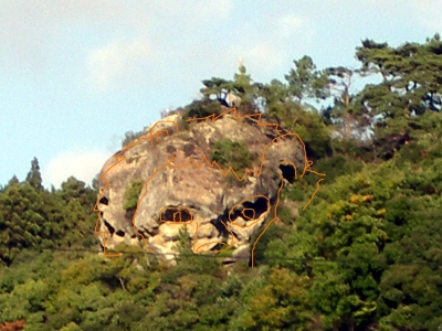 獅子が岩 顔