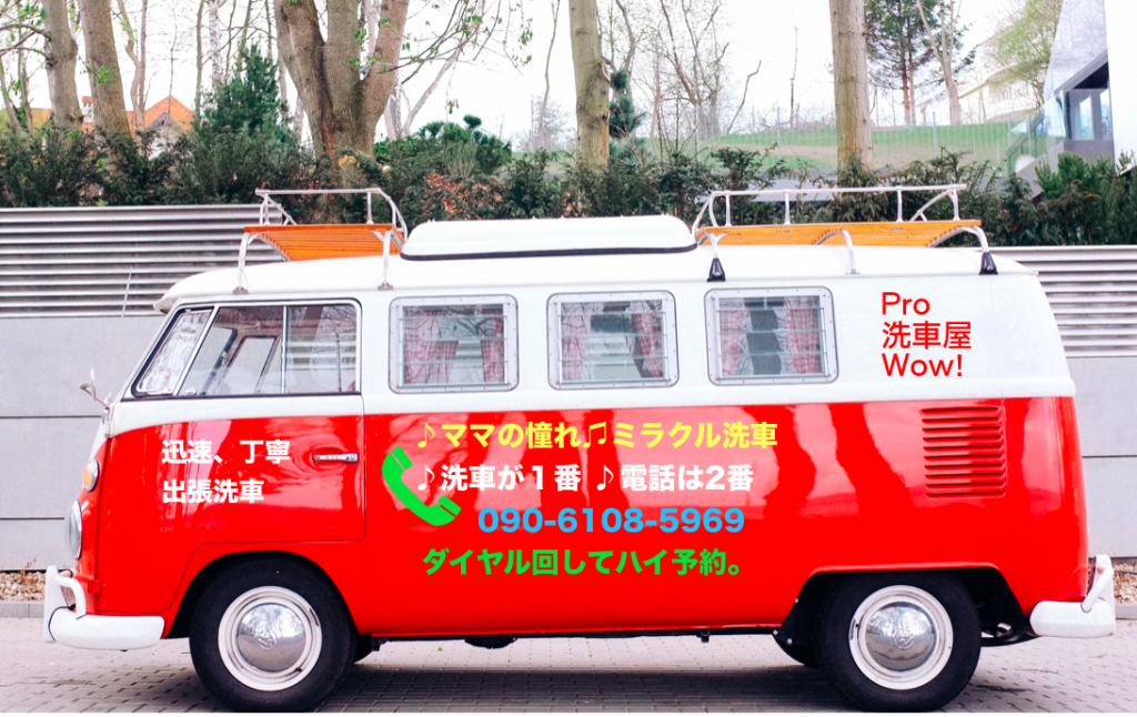 お車の美容室(ビューティーサロン)洗車王は【Pパーキング洗車 洗車王】はマンションへの出張も可能