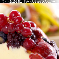 かなりピンボケ タルトを撮る