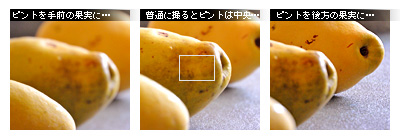 かなりピンボケ フォーカスロック