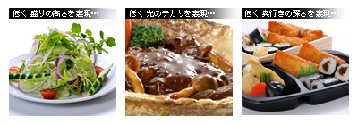 かなりピンボケ アングルの変化による強調の例