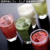 かなりピンボケ グラス 傾け撮り
